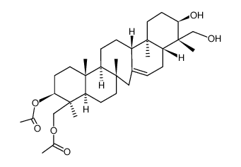 21-Epilycocryptol 3,24-Diacetat结构式