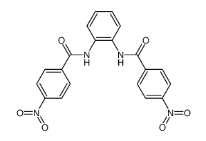 4-nitro-N-[2-[(4-nitrobenzoyl)amino]phenyl]benzamide结构式