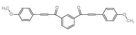 2-Propen-1-one, 1,1'-(1,3-phenylene)bis[3-(4-methoxyphenyl)- (en)结构式