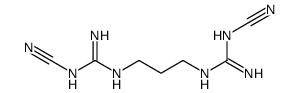 2-[3-[[amino-(cyanoamino)methylidene]amino]propyl]-1-cyanoguanidine结构式