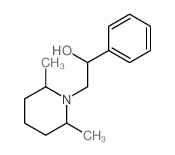 1-Piperidineethanol,2,6-dimethyl-a-phenyl-结构式