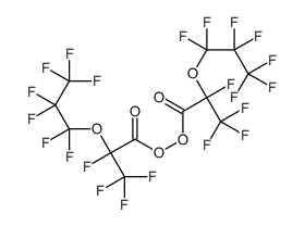[2,3,3,3-tetrafluoro-2-(1,1,2,2,3,3,3-heptafluoropropoxy)propanoyl] 2,3,3,3-tetrafluoro-2-(1,1,2,2,3,3,3-heptafluoropropoxy)propaneperoxoate结构式