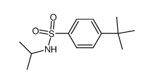 4-(tert-butyl)-N-isopropylbenzenesulfonamide结构式