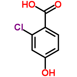 2-氯-4-羟基苯甲酸结构式