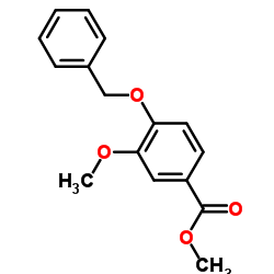 4-苄氧基-3-甲氧基苯甲酸甲酯结构式