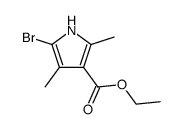 ethyl 5-bromo-2,4-dimethylpyrrole-3-carboxylate结构式