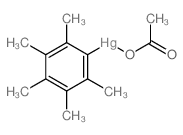 acetyloxy-(2,3,4,5,6-pentamethylphenyl)mercury结构式