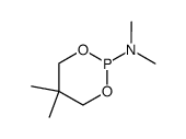 1,3,2-Dioxaphosphorinane, 2-(dimethylamino)-5,5-dimethyl-结构式