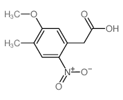 2-(5-methoxy-4-methyl-2-nitro-phenyl)acetic acid结构式