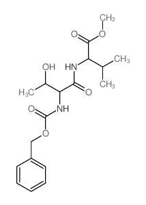 methyl 2-[(3-hydroxy-2-phenylmethoxycarbonylamino-butanoyl)amino]-3-methyl-butanoate结构式