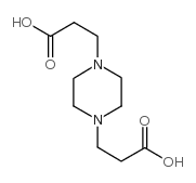 1,4-双(2-羧乙基)哌嗪结构式