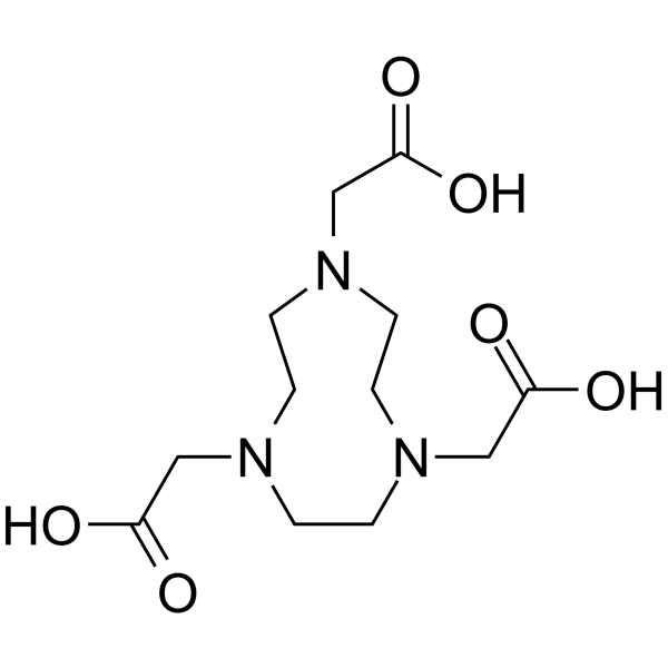 2,2',2''-(1,4,7-三氮杂环壬烷-1,4,7-三基)三乙酸结构式