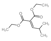 Propanedioicacid, 2-(2-methylpropylidene)-, 1,3-diethyl ester结构式