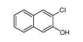 2-Chloro-3-hydrocynaphthalene结构式