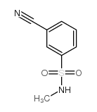 3-Cyano-N-methylbenzenesulfonamide结构式