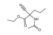 2-acetylamino-2-cyano-valeric acid ethyl ester结构式