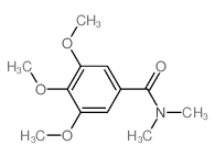 3,4,5-trimethoxy-N,N-dimethyl-benzamide结构式