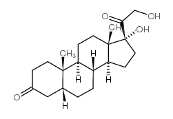 5-Beta- 孕烷-17,21-二醇-3,20-二酮结构式