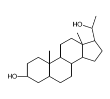 5-Alpha-孕烷-3-alpha, 20-beta-二醇结构式