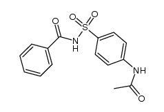 N-benzoyl-4-(acetamido)benzenesulfonamide结构式
