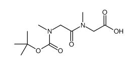 N-叔丁氧羰基-N-甲基甘氨酰-N-甲基甘氨酸结构式
