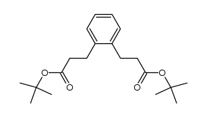 3-[2-(2-tert-butoxycarbonyl-ethyl)-phenyl]-propionic acid tert-butyl ester结构式