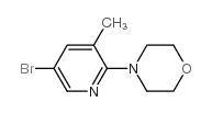 5-溴-3-甲基-2-(吗啉并)吡啶结构式