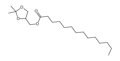 Tetradecanoic acid (2,2-dimethyl-1,3-dioxolan-4-yl)methyl ester结构式