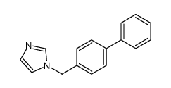 1-([1,1'-Biphenyl]-4-ylmethyl)-1H-imidazole结构式