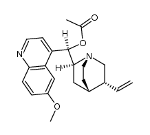 (9S)-9-acetate- 6'-Methoxy-Cinchonan-9-ol结构式