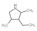 3-ethyl-2,4-dimethyl-pyrrolidine结构式