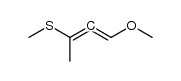 1-methoxy-3-methylsulfanyl-buta-1,2-diene结构式
