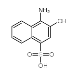 4-氨基-3-羟基-1-萘磺酸结构式