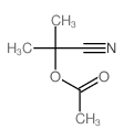 Propanenitrile,2-(acetyloxy)-2-methyl-结构式