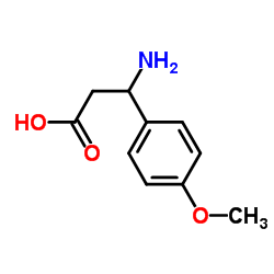 3-氨基-3-(4-甲氧基苯基)丙酸结构式