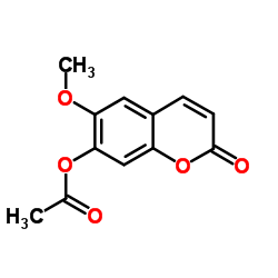 乙酸东莨菪素酯结构式