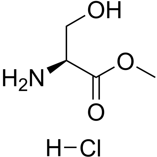L-丝氨酸甲酯盐酸盐结构式