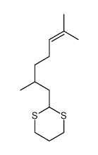2-(2,6-dimethylhept-5-enyl)-1,3-dithiane结构式