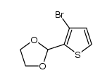 2-(3-bromothiophen-2-yl)-1,3-dioxolane结构式