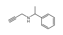 N-(1-苯基乙基)丙-2-炔-1-胺结构式