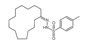 N'-cyclopentadecylidene-4-methylbenzenesulfonohydrazide结构式