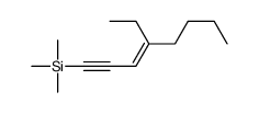 4-ethyloct-3-en-1-ynyl(trimethyl)silane结构式