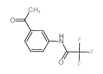 N-(3-乙酰基苯基)-2,2,2-三氟乙酰胺结构式