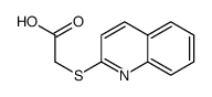 (QUINOLIN-2-YLSULFANYL)-ACETIC ACID结构式