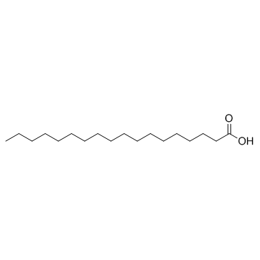 硬脂酸，十八碳酸，十八酸，十八(烷)酸结构式