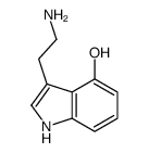 3-(2-aminoethyl)-1H-indol-4-ol结构式