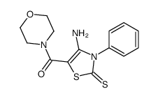 (4-amino-3-phenyl-2-sulfanylidene-1,3-thiazol-5-yl)-morpholin-4-ylmethanone结构式