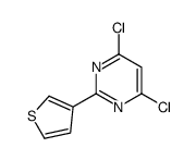 4,6-二氯-2-(噻吩-3-基)嘧啶结构式