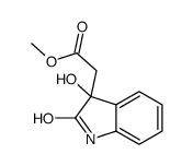 methyl 2-(3-hydroxy-2-oxo-1H-indol-3-yl)acetate结构式