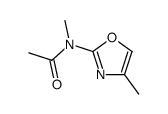N-methyl-N-(4-methyl-1,3-oxazol-2-yl)acetamide结构式